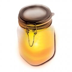 Solar Powered Sun Jar in Yellow