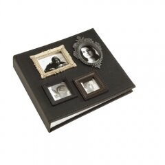 Vintage Brown Faux Leather Photo Album